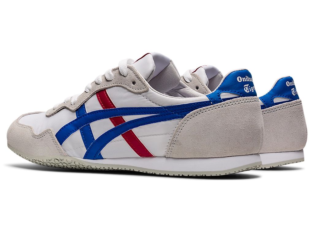 Onitsuka Tiger Serrano Unisex Sneakers – White / Blue / Red  running shoes women asics mens shoes