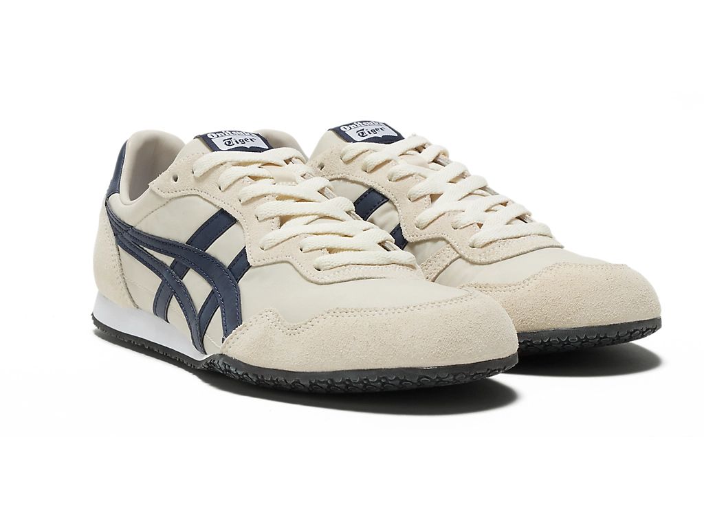 Onitsuka Tiger Serrano Unisex Sneakers – Cream / Navy  running shoes women asics mens shoes