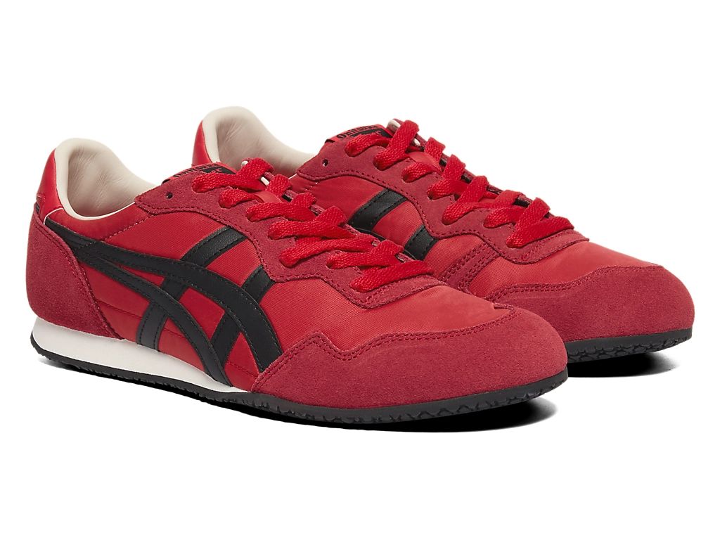 Onitsuka Tiger Serrano Unisex Sneakers – Red / Black  running shoes women asics mens shoes