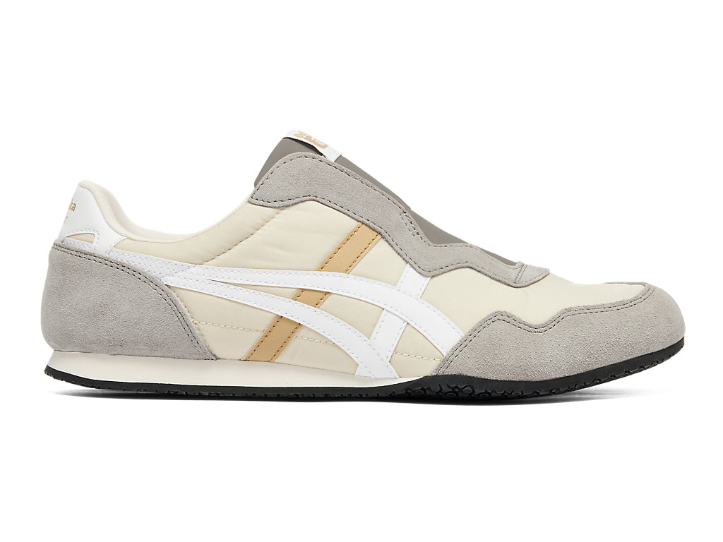 Onitsuka Tiger Serrano Slip-On Unisex Sneakers – Beige / Grey / White  running shoes women asics mens shoes