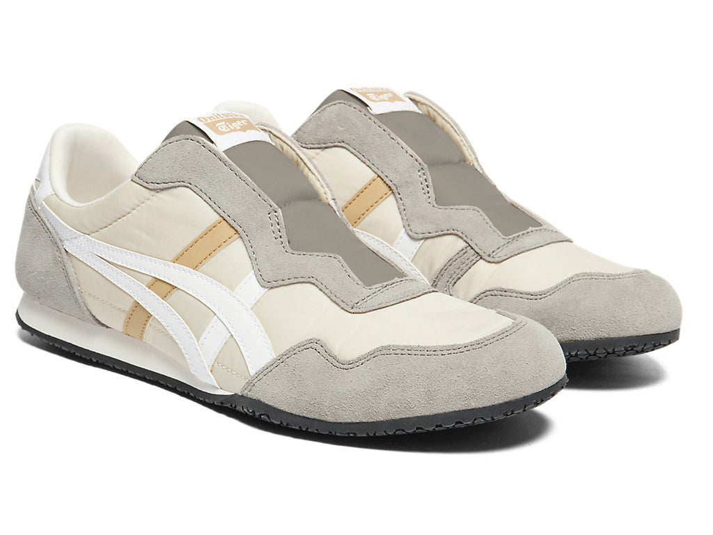 Onitsuka Tiger Serrano Slip-On Unisex Sneakers – Beige / Grey / White  running shoes women asics mens shoes