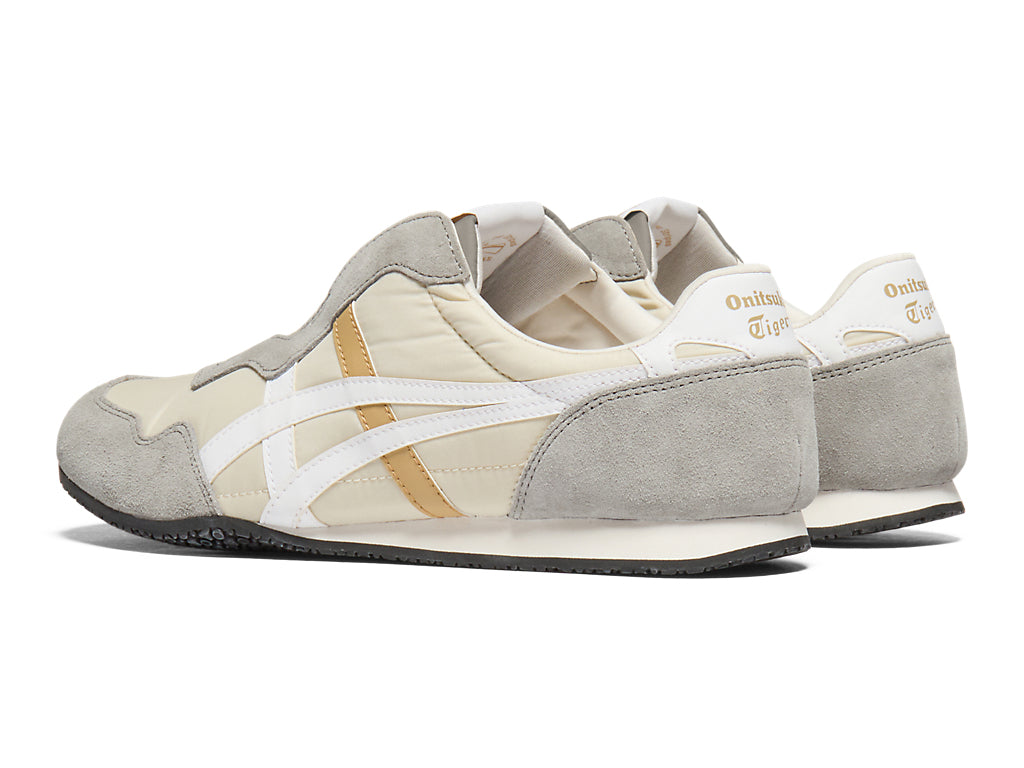 Onitsuka Tiger Serrano Slip-On Unisex Sneakers – Beige / Grey / White  running shoes women asics mens shoes