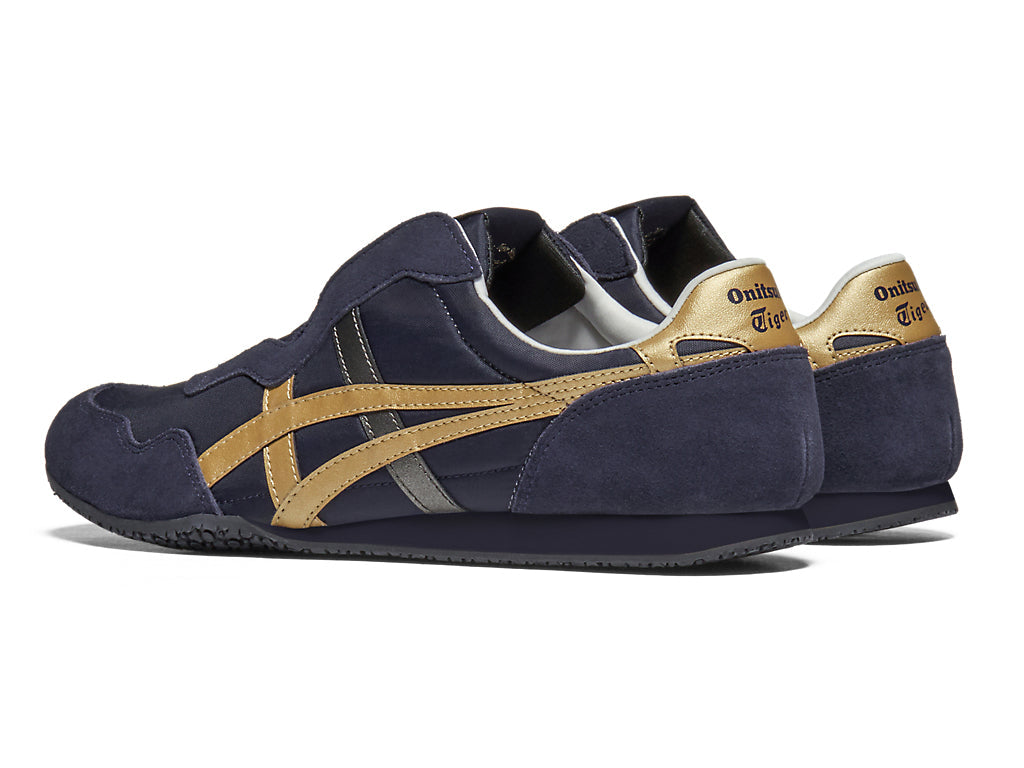 Onitsuka Tiger Serrano Slip-On Unisex Sneakers – Navy / Gold  running shoes women asics mens shoes