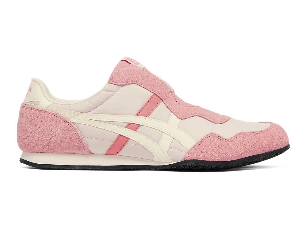 Onitsuka Tiger Serrano Slip-On Unisex Sneakers – Pink / Beige  running shoes women asics mens shoes