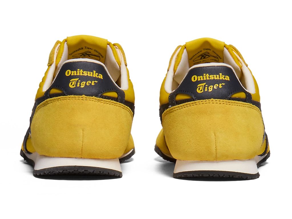 Onitsuka Tiger Serrano Slip-On Unisex Sneakers – Yellow / Navy  running shoes women asics mens shoes