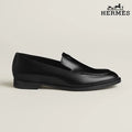 Hermès Black Leather Loafer with Kelly Buckle
