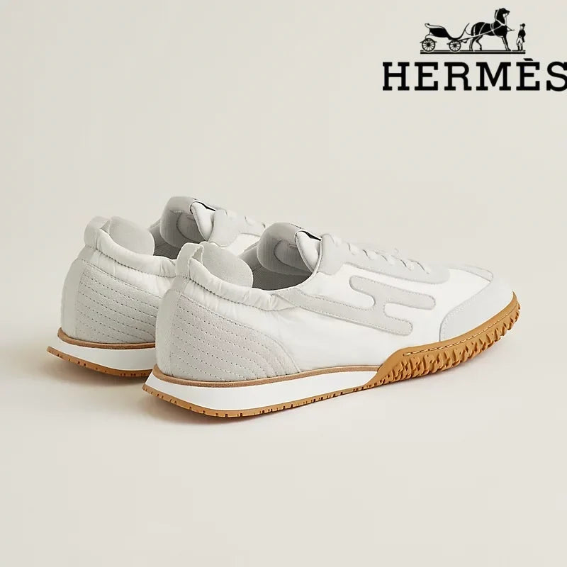 Hermès womens shoes men sneaker  White Mix Material Sneaker