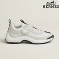 hermes womens shoes men sneaker  White Trail Sneakers
