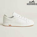 Hermès womens shoes men sneaker White Leather Sneakers
