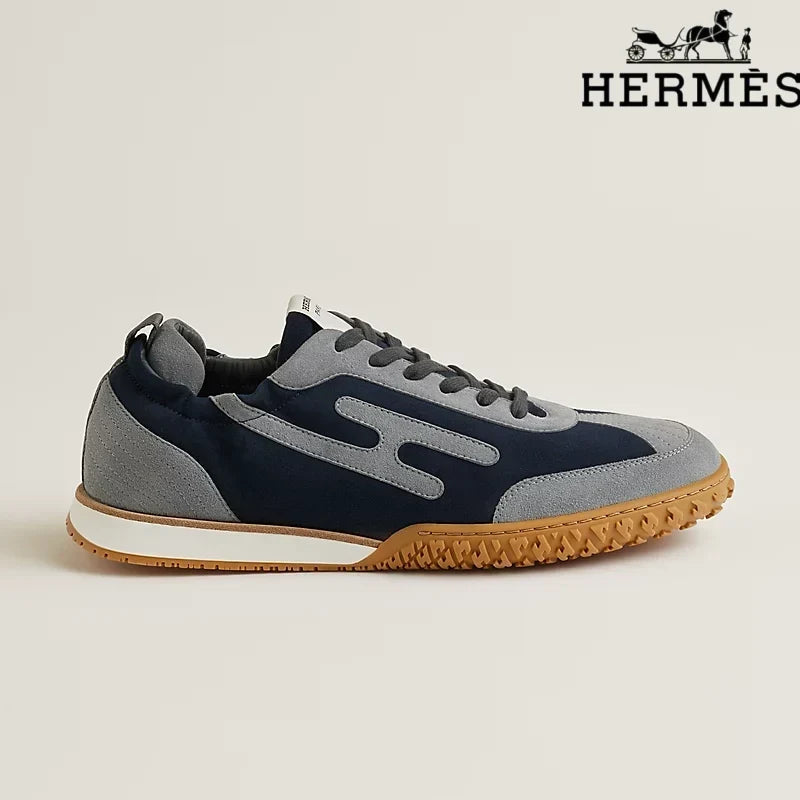 Hermès Navy Grey Bouncing Sneakers