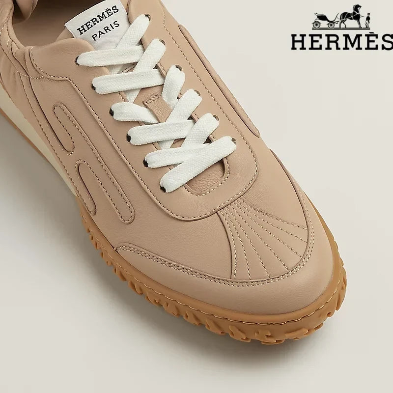 Hermès Full Beige H-Logo Sneakers
