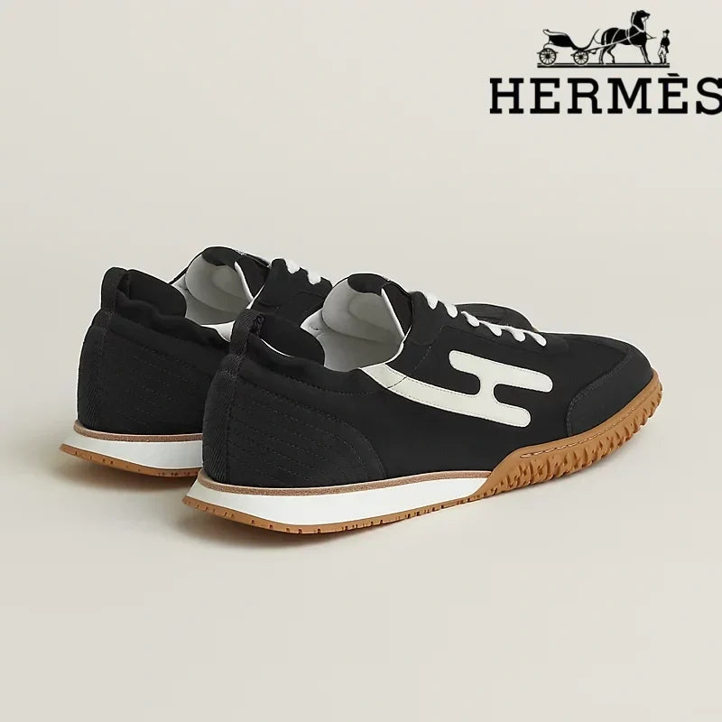Hermès Jet Sneaker in Black and White