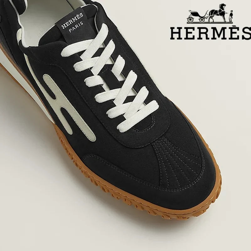 Hermès Jet Sneaker in Black and White