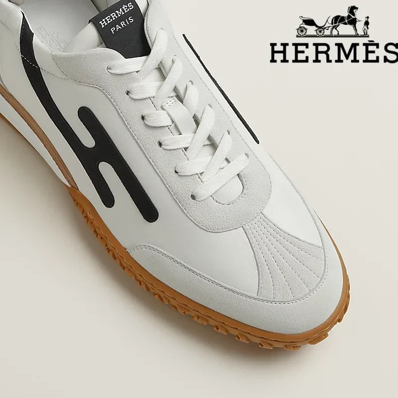 Hermès Jet Sneaker in White and Black