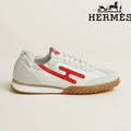 Hermès Jet Sneaker in White and Red
