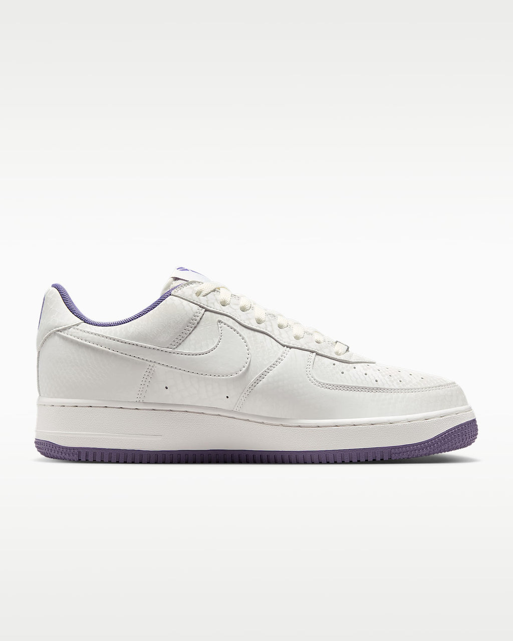 Nike Air Force 1 '07 White Purple Kobe Logo Sneakers mens low top shoes