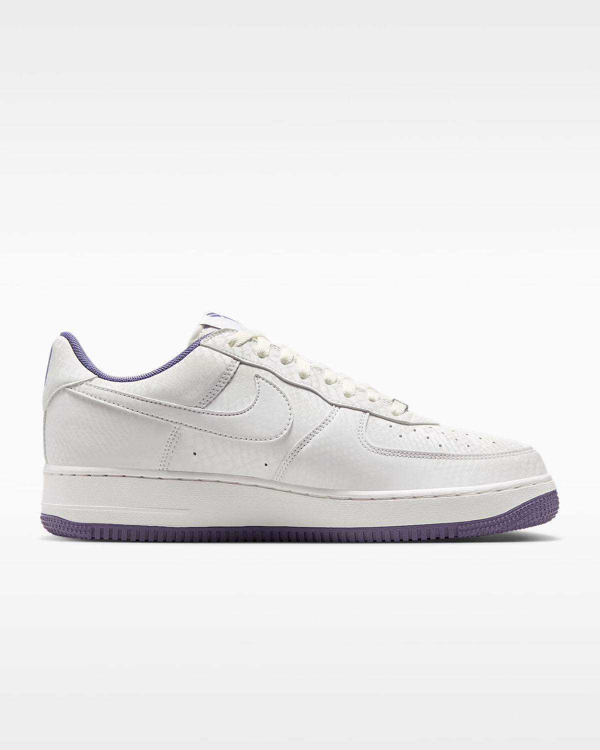 Nike Air Force 1 '07 White Purple Kobe Logo Sneakers mens low top shoes
