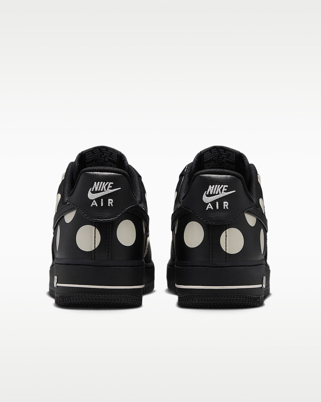 Nike Air Force 1 '07 Black White Polka Dot Sneakers mens low top shoes