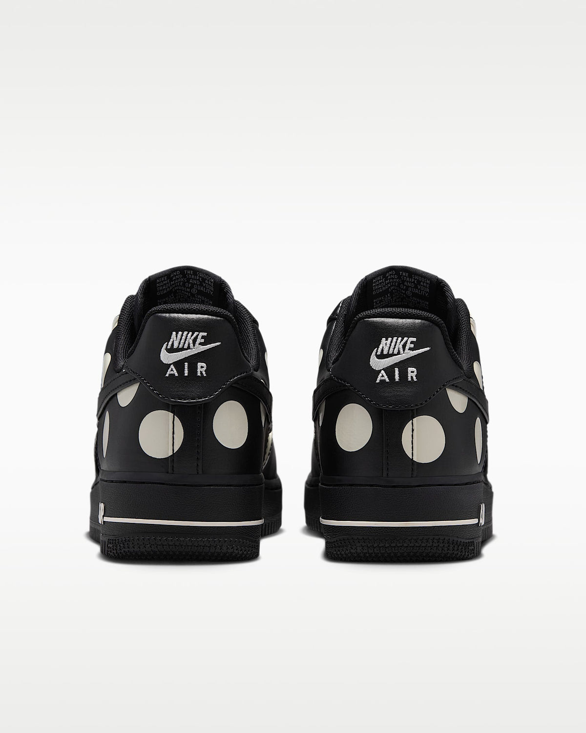 Nike Air Force 1 '07 Black White Polka Dot Sneakers mens low top shoes