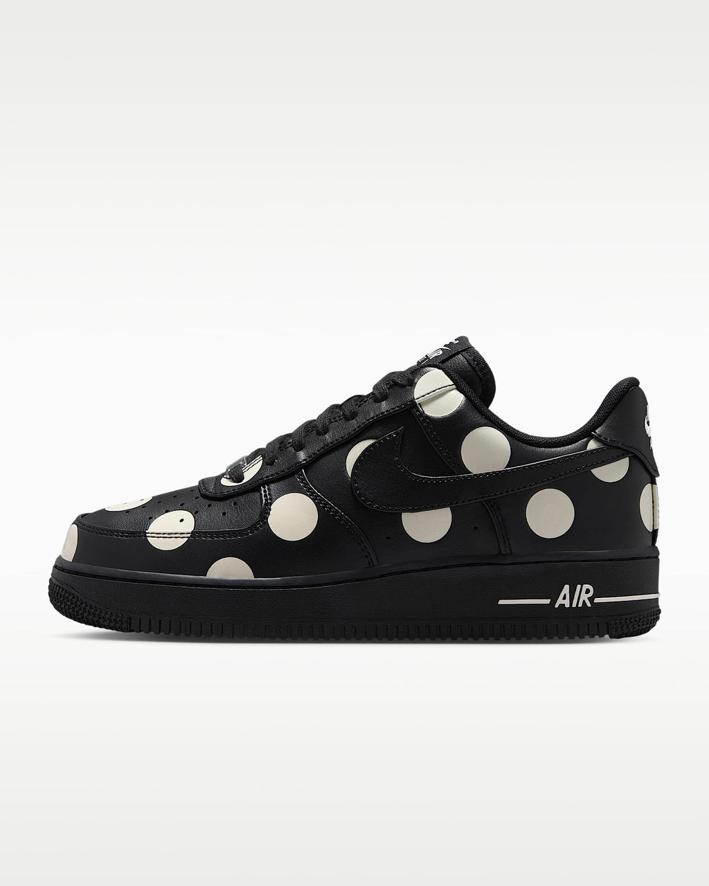 Nike Air Force 1 '07 Black White Polka Dot Sneakers mens low top shoes