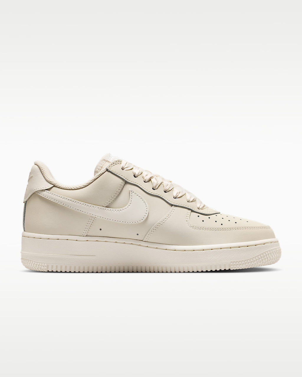 Nike Air Force 1 '07 Light Bone Satin Laces Sneakers mens low top shoes