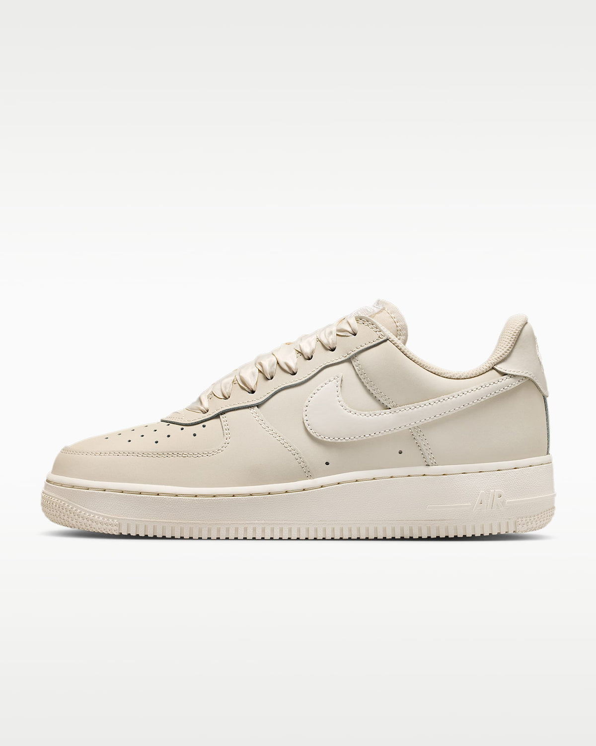 Nike Air Force 1 '07 Light Bone Satin Laces Sneakers mens low top shoes