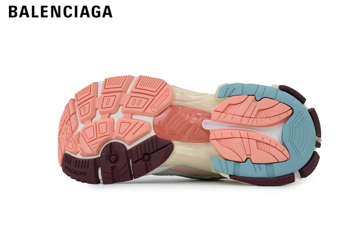 Balenciaga Runner men's shoes  women sneakers— White Multicolor
