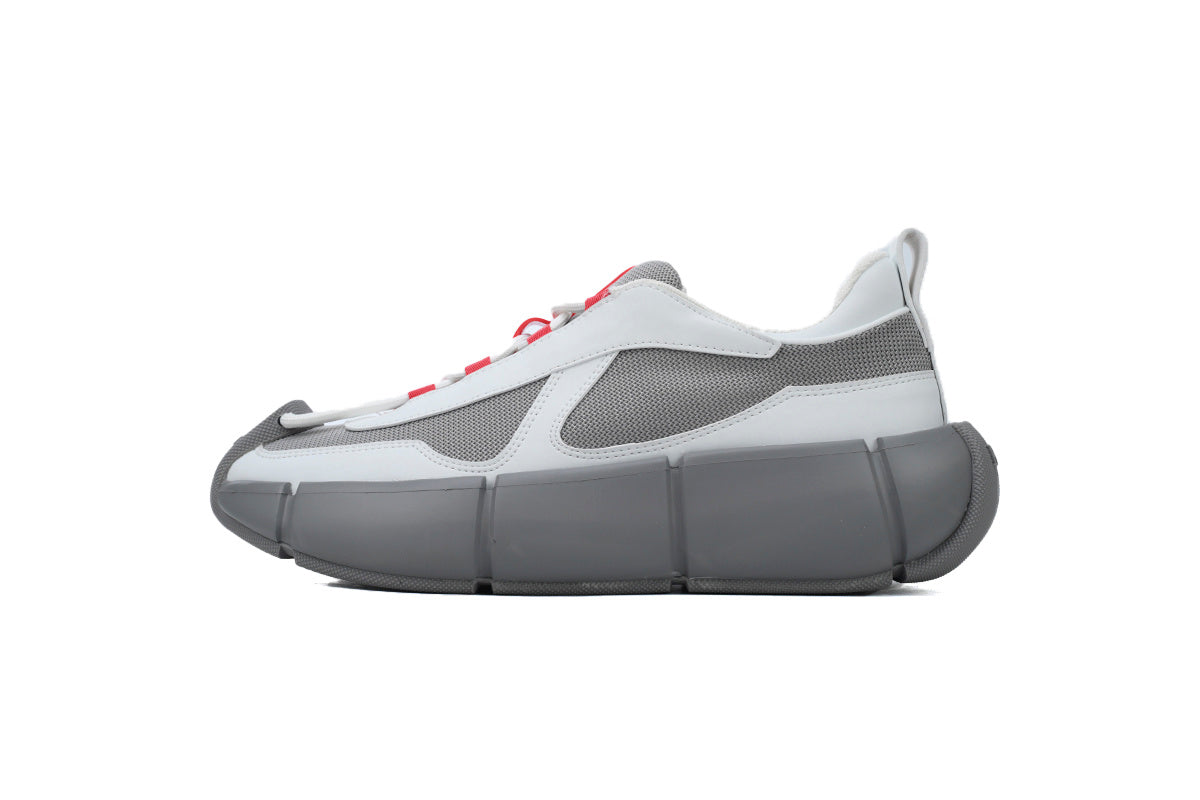 Prada America's Cup Sneakers slip ons womens  prada designer mens shoes grey