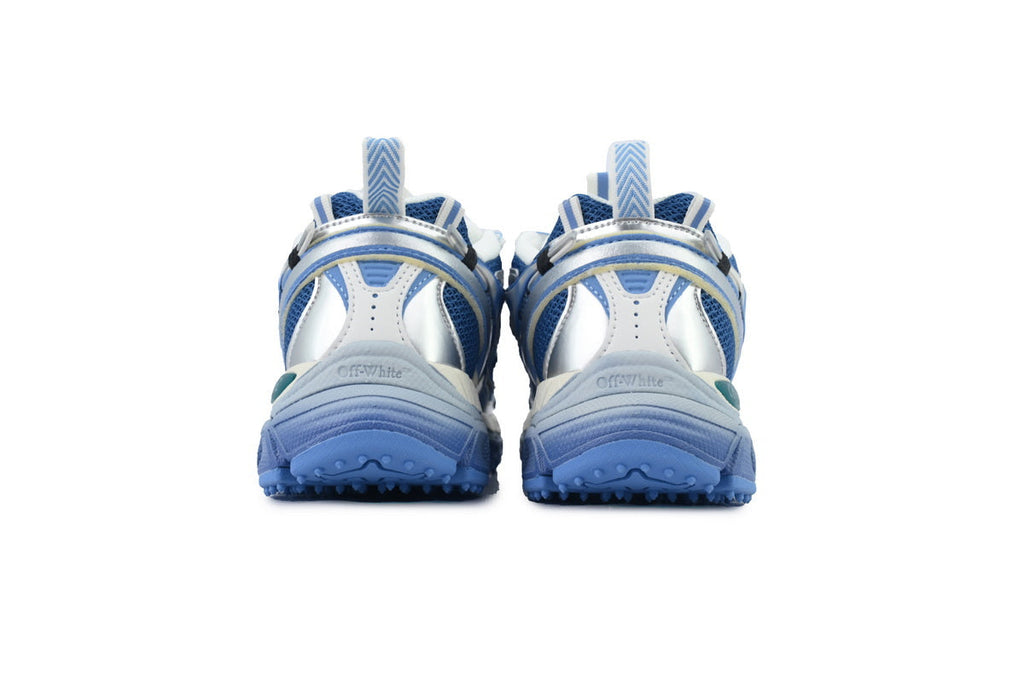Off-White Be Right Back Women's Men's Shoes | Blue & Silver Mesh Retro Sneakers