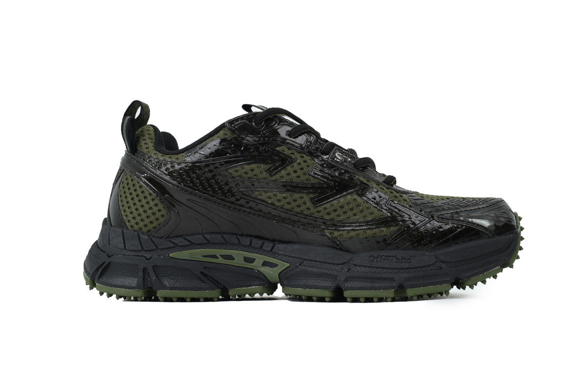 Off-White Be Right Back Women's Men's Black & Dark Olive Chunky Sneakers
