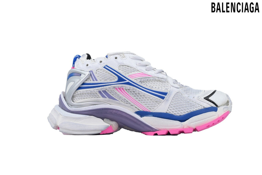 Balenciaga Runner men's shoes  women sneakers – White, Pink & Purple