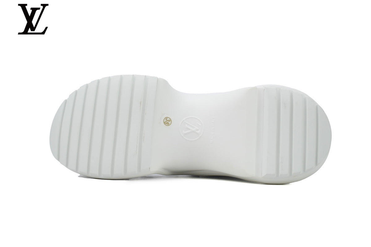 Louis Vuitton LV shoes for man  women Archlight Sneaker – White Monogram