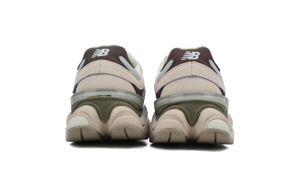 New Balance 9060 Women's & Men's Beige Grey Brown Chunky Retro Sneakers