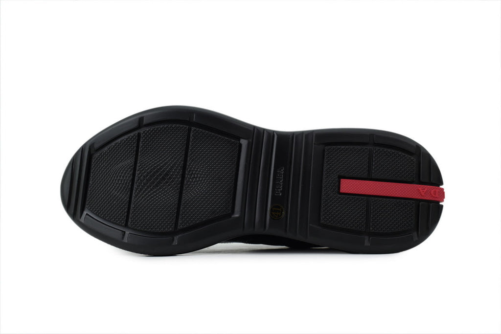 Prada America's Cup Sneakers slip ons womens  prada designer mens shoes  Blackish-red