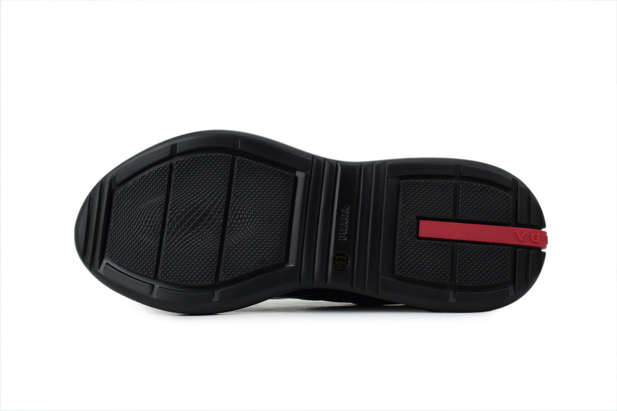 Prada America's Cup Sneakers slip ons womens  prada designer mens shoes  Blackish-red