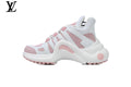Louis Vuitton LV  shoes for man  women Archlight Sneaker – White & Pink