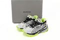 Balenciaga men's shoes Track Runner Sneaker – Distressed Low-Top White and Green