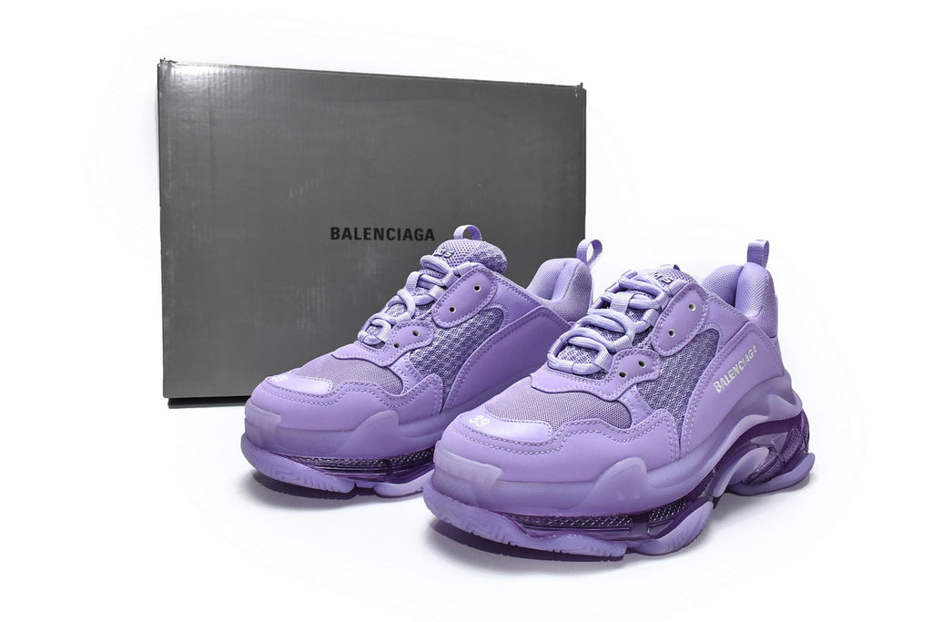 Balenciaga men's shoes Track  Triple S Clear Sole Sneakers  balenciaga runners Purple