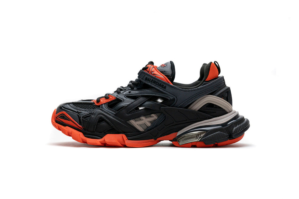 Balenciaga men's shoes  Track.2 Sneakers  balenciaga runners Black Orange