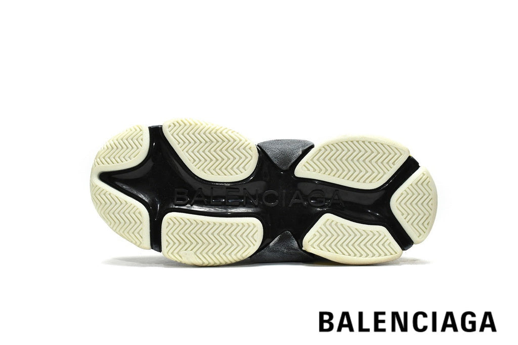 Balenciaga Triple S men's shoes  women sneakers – Grey & Yellow