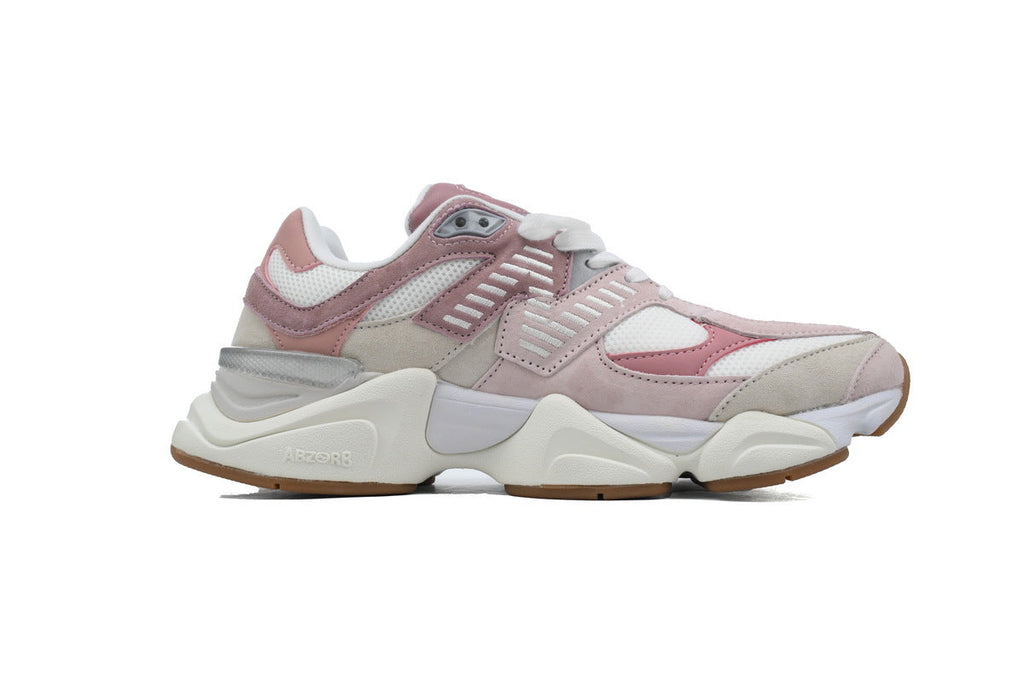 New Balance 9060 Women's & Men's Pink Beige White Chunky Retro Sneakers