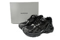 Balenciaga  men's shoes Track Sneaker – Distressed Low-Top Runner  black