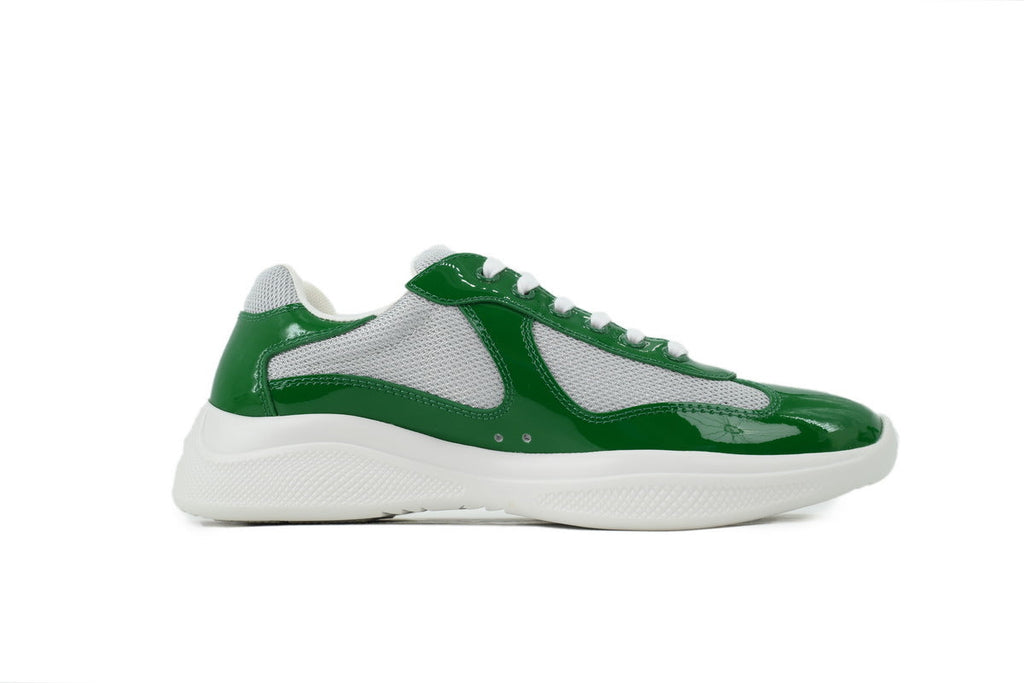 Prada America's Cup Sneakers slip ons womens  prada designer mens shoes  Grey-green