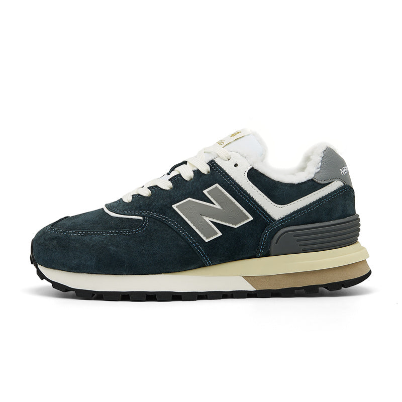 New Balance 574 Women's & Men's Dark Green & Grey Retro Sneakers