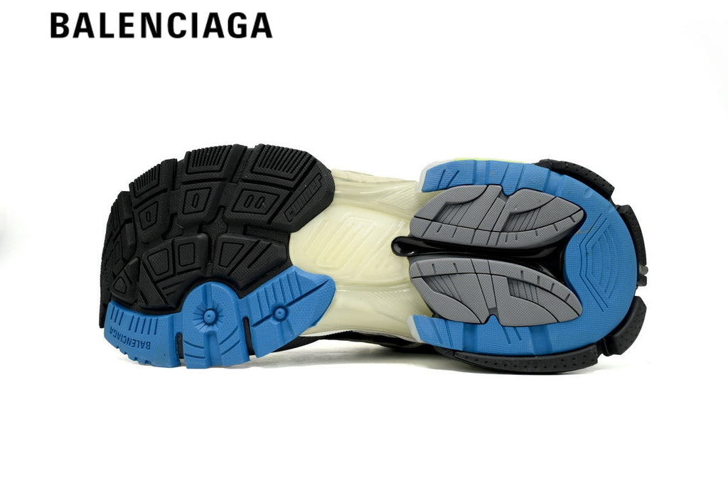 Balenciaga Runner Sneaker Black Fluorescent Green Blue