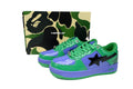 A BATHING APE BAPE STA Green & Purple Colorblock Sneakers | Women's & Men's Skate-Inspired Shoes