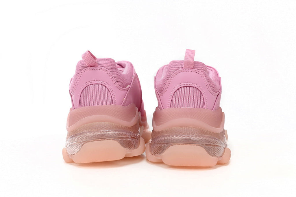 Balenciaga men's shoes Track Triple S Clear Sole Sneakers   balenciaga runners pink