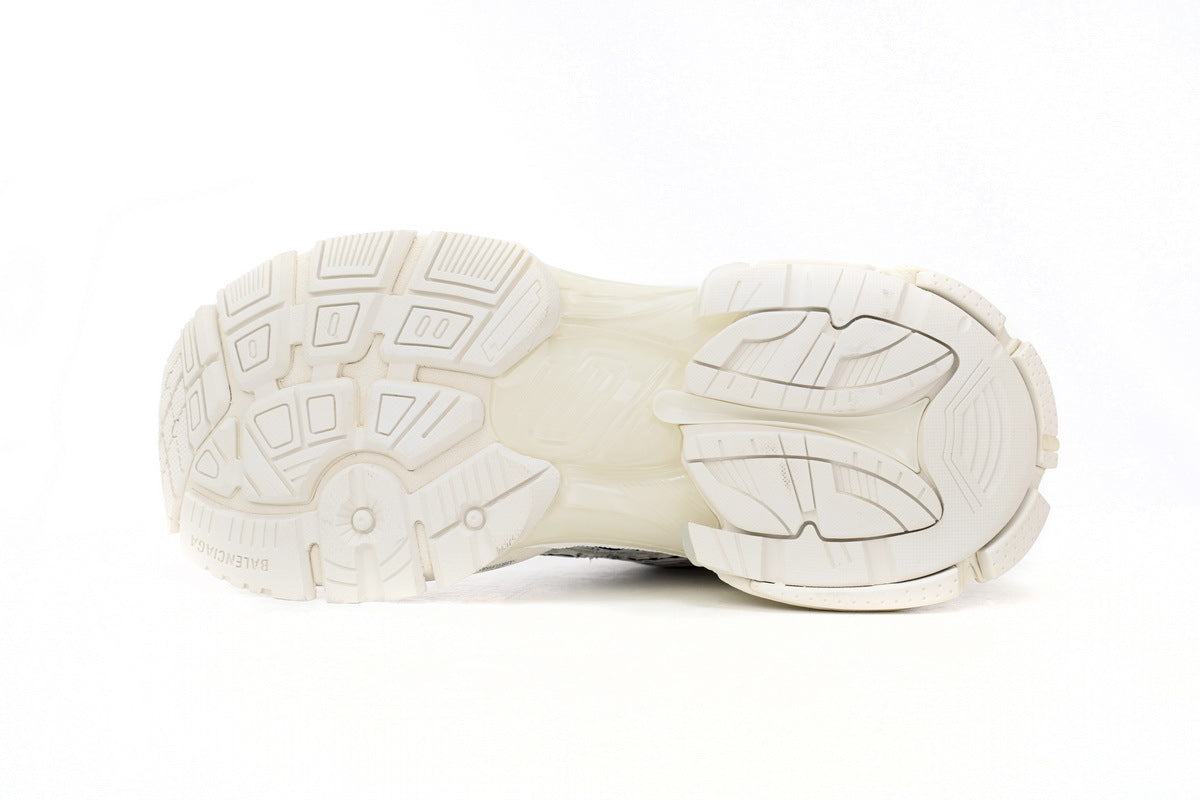 Balenciaga men's shoes Track  Runner Sneaker – Distressed Low-Top   balenciaga runners  White
