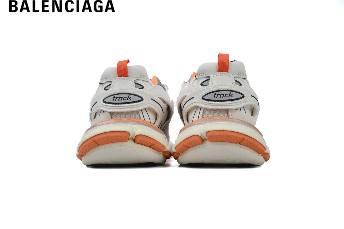 Balenciaga Track men's shoes  women sneakers - White & Orange