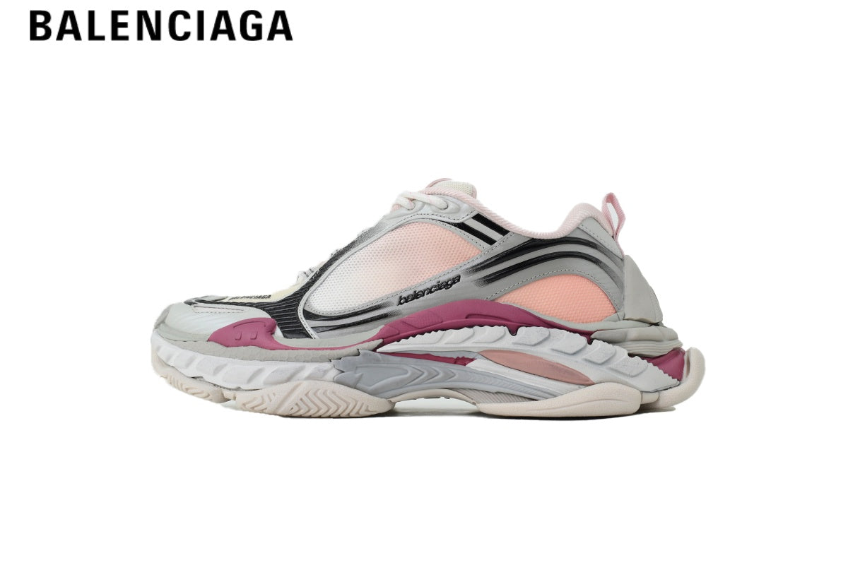 Balenciaga Cargo men's shoes  women sneakers — White, Pink & Burgundy